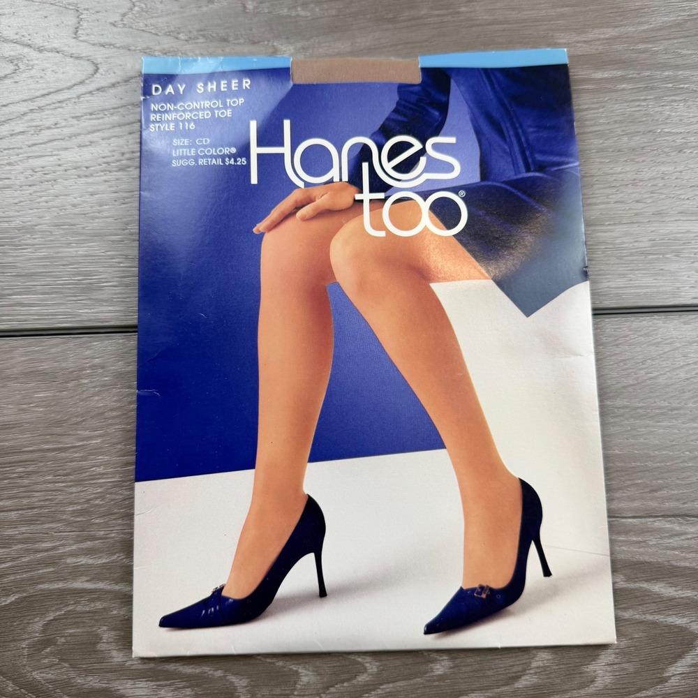 Hanes Women Pantyhose Too Day Sheer Reinforced Toe Little Color Size CD